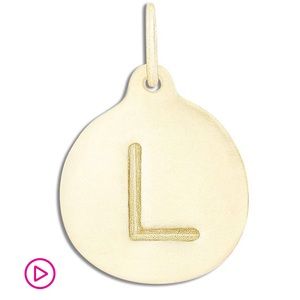 Helen Ficalora “L” necklace